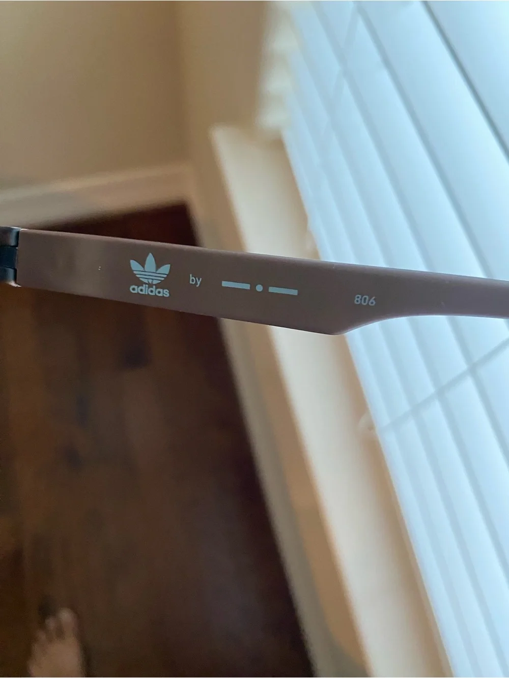 New adidas Brown Matte Tortoiseshell Square Sunglasses